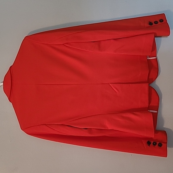 Boden Elizabeth Ponte Single Breast Blazer Jacket Red Orange Wmn 6 Career Casual - Picture 10 of 16